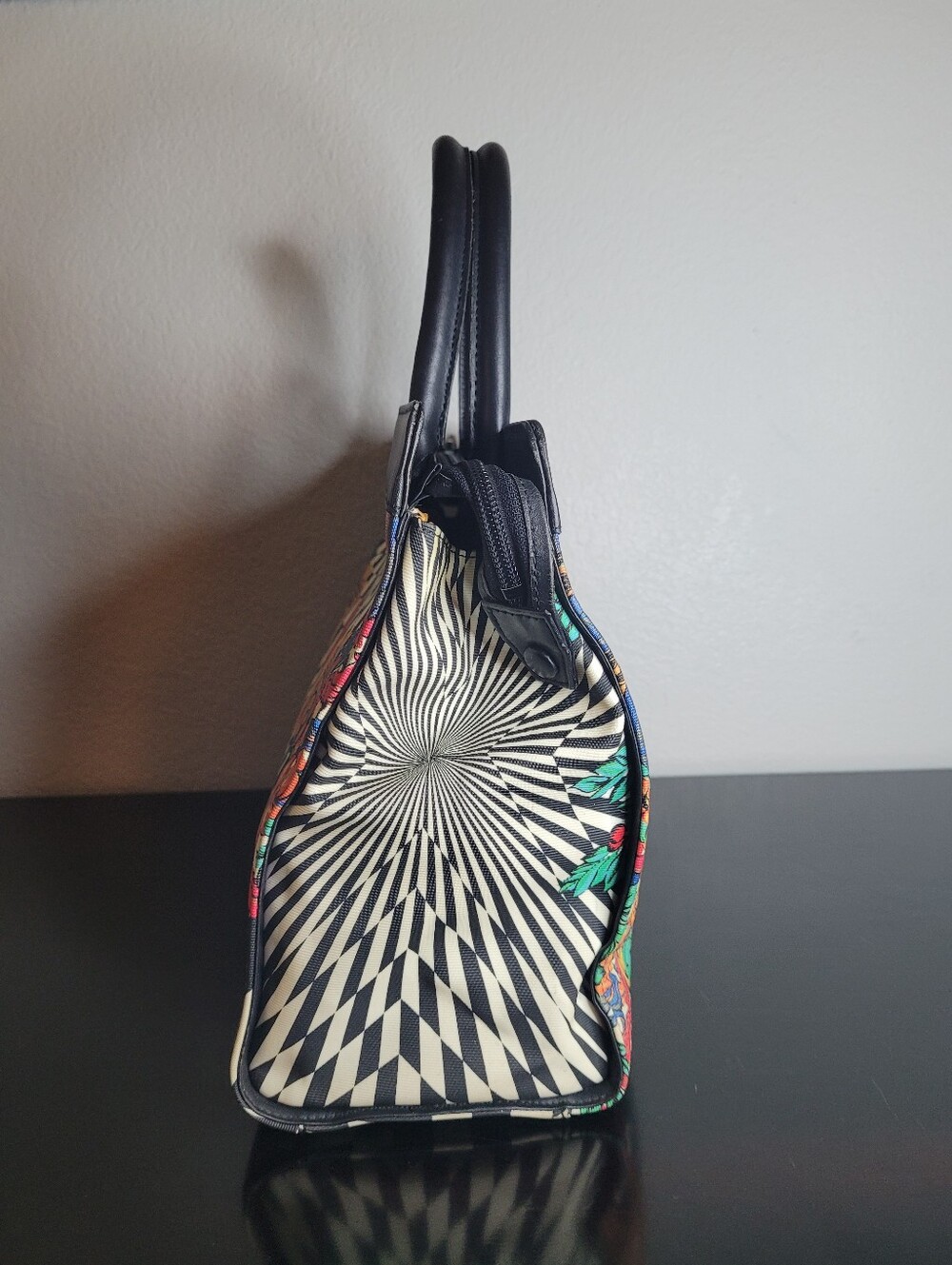 Gianni Versace Rare Psychedelic Illusion Satchel - Picture 4 of 15